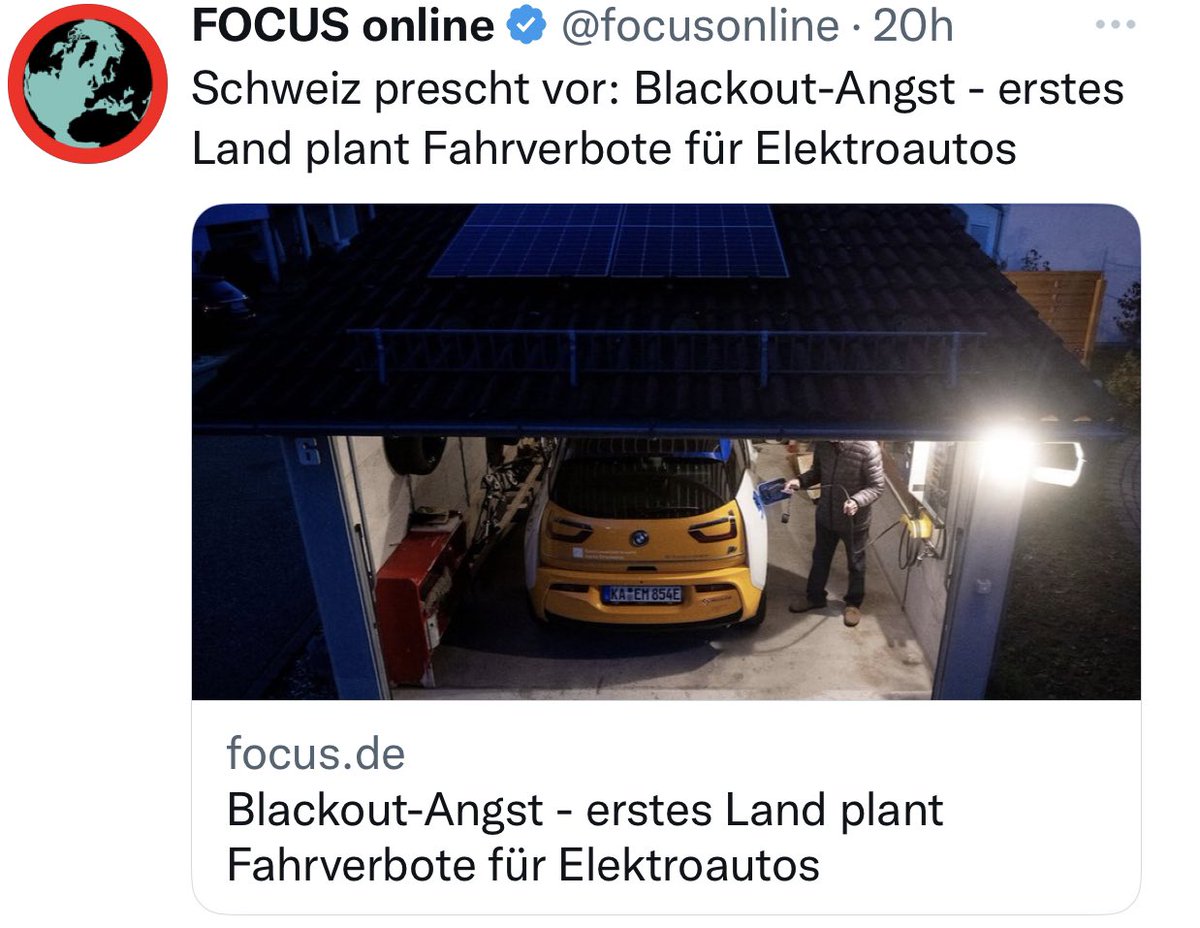Alle reden von #Energiewende WTF 🤬 

Wir nehmen statt Gas aus Russland lieber Gas aus Katar ! Und zahlen Strafen weil wir ja für die „Menschenrechte“ sind.Alle haben Angst vor einem #Blackout! Und trotzdem soll jeder ein E-Auto fahren. Herzlich willkommen im Klimawahnsinn.