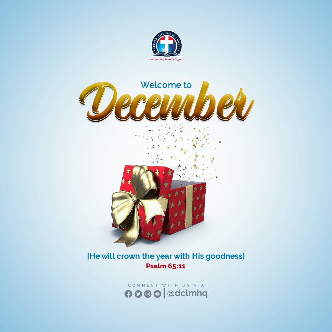 dclmhq's tweet photo. Thou crownest the year with thy goodness; and thy paths drop fatness.
- Psalm 65:11

Happy New Month https://t.co/bcFH1yJbj0