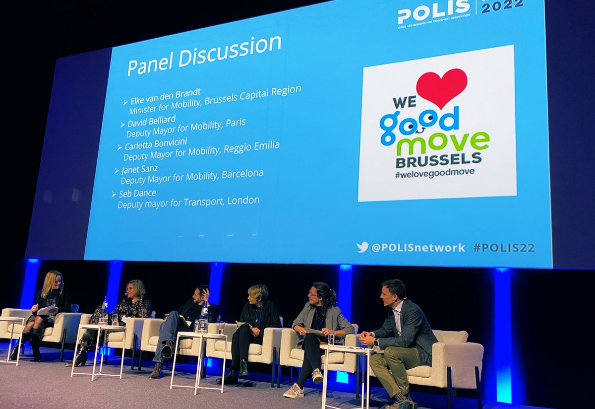 Marie_thibaut's tweet photo. ‘@Cluys : 
- What keeps you awake at night ?

@elkevdbrandt : 
- The number of victims on our roads. 

Le panel des stars ⭐️ @David_Belliard (Paris), @janetsanz (Barcelone), @loscafandro (Reggio Emilia), @SebDance (Londres) 
de @POLISnetwork est à Bruxelles ! https://t.co/lO3cfXOufv