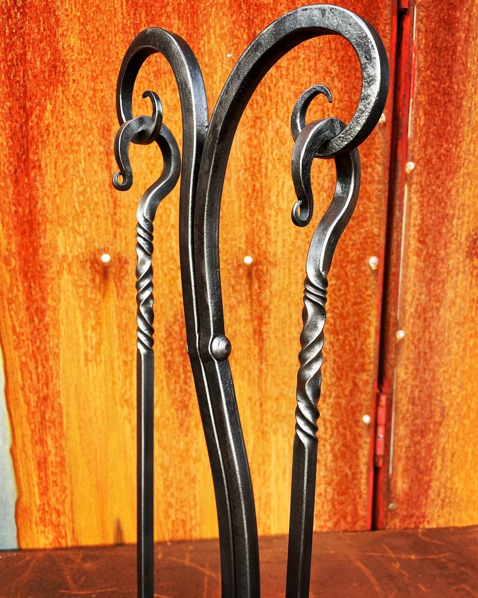 simonconnettcom's tweet photo. Two fire iron sets ready for #wonderworkscontemporarycraft festival in beautiful #chagford on Dartmoor this coming weekend https://t.co/Os0CquuF2C