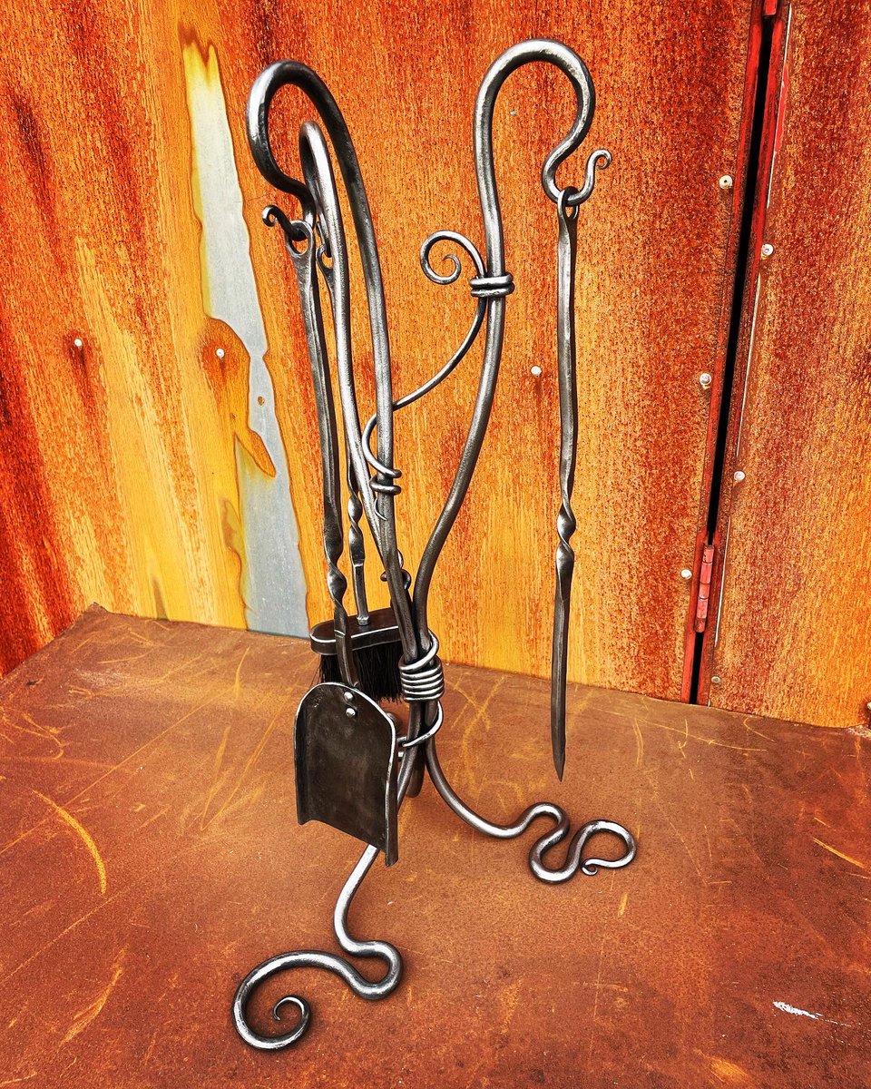 simonconnettcom's tweet photo. Two fire iron sets ready for #wonderworkscontemporarycraft festival in beautiful #chagford on Dartmoor this coming weekend https://t.co/Os0CquuF2C