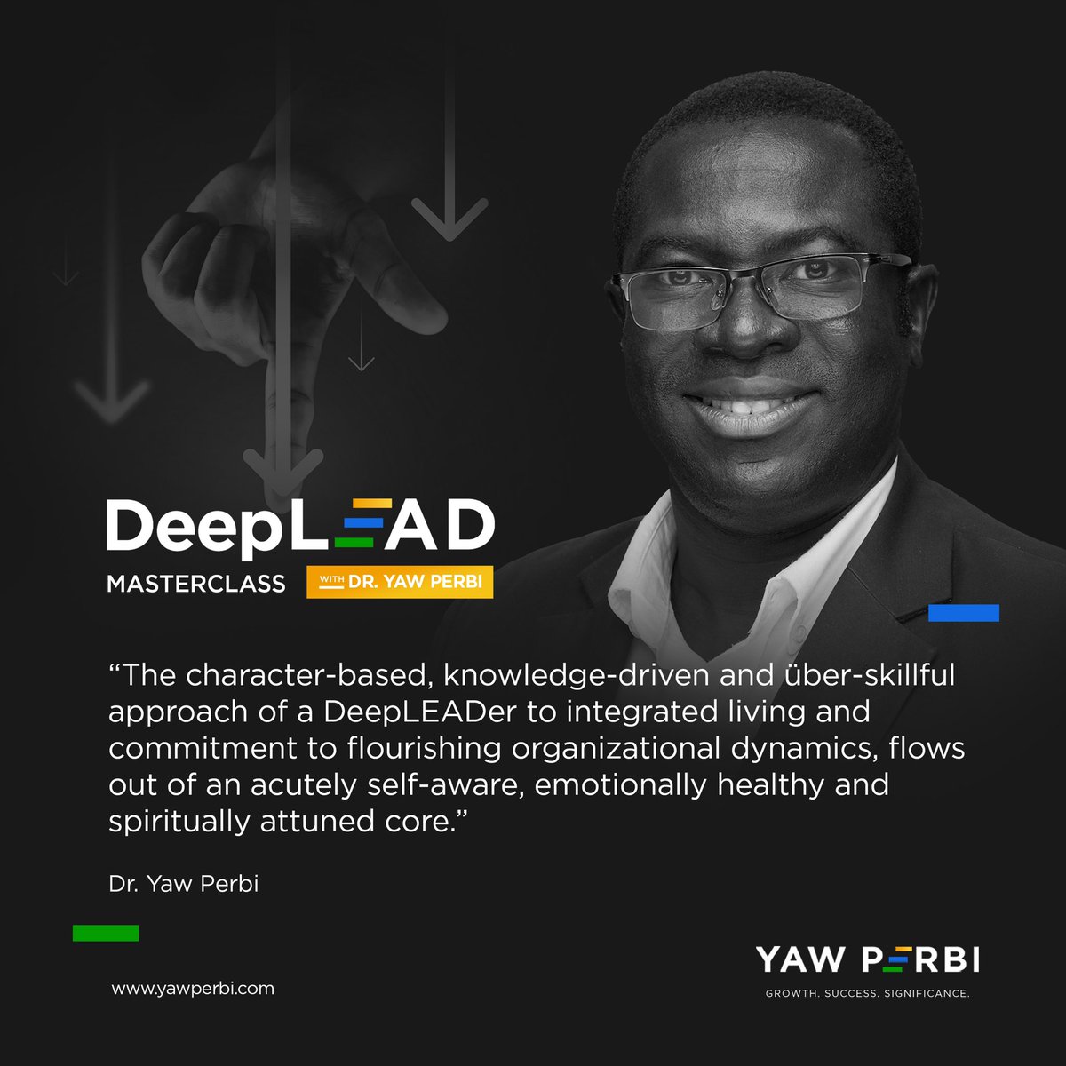yawperbi's tweet photo. #Leadership is serious business. The time and effort it will take to unpack who a #DeepLEADer is, is worth it.
Join us this Saturday at the University of Ghana Medical Centre LTD. Register here: https://t.co/CWwK4IW5p8
#Growth #Success #Significance https://t.co/N3yZAnRWEz