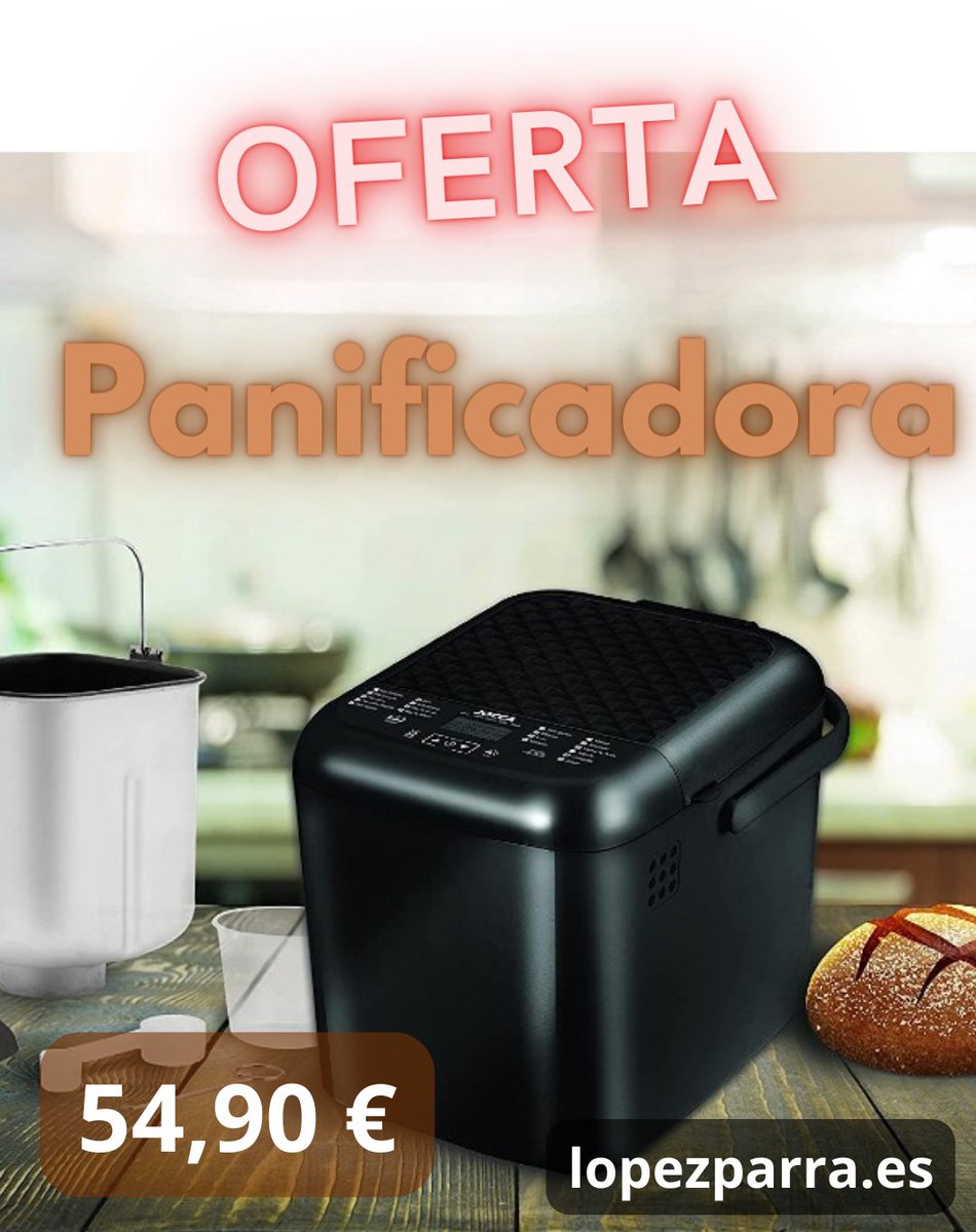 LopezParraSL's tweet photo. Si te gusta hacer el pan y los postres a tu gusto esta 𝗢𝗙𝗘𝗥𝗧𝗔 es para ti: 💥 𝗣𝗔𝗡𝗜𝗙𝗜𝗖𝗔𝗗𝗢𝗥𝗔 𝗝𝗢𝗖𝗖𝗔 💥
✅Infinidad de recetas...
✅Cuenta con 19 programas y opciones como mezclar, amasar o asar.
𝗘𝗡𝗩𝗜𝗢 𝗚𝗥𝗔𝗧𝗜𝗦👉🛒 https://t.co/t5NzgJIjsm https://t.co/xrsKIUlVYm