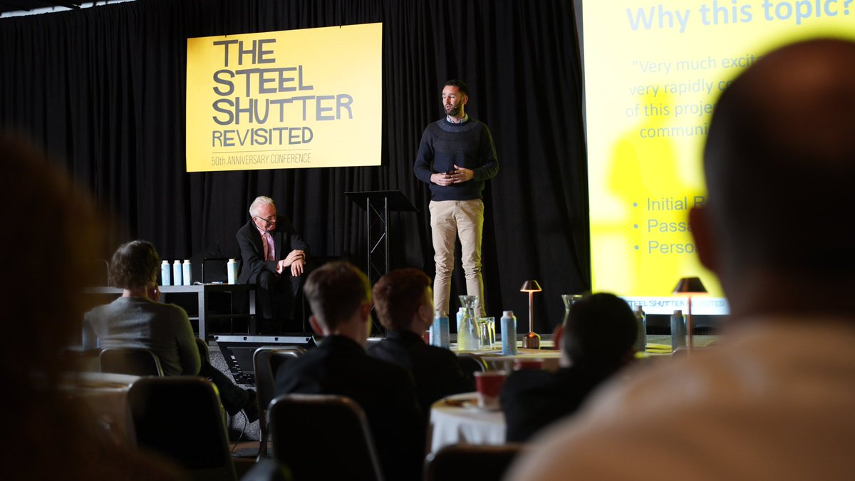 WeArePeaceFire's tweet photo. Psychotherapist Robert Barry breaks down and explains the production of #TheSteelShutter and his discussion with the filmmakers, facilitators &amp; participants. #thesteelshutterrevisited #carlrogers #documentaryfilm #belfast #Peace https://t.co/bpoGrG0rYf