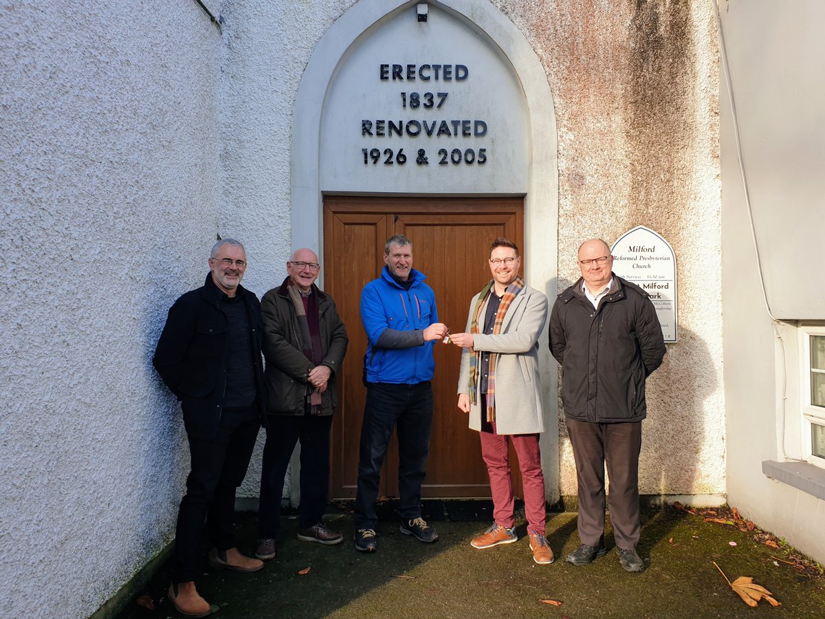 Press Release: Early Christmas Present for Milford Community! Milford Reformed Presbyterian Church gifts old building to community through Milford & District Resource Centre. We are very excited to start work on it next year! Full story: thisismilford.com/2022/12/01/ear… #Donegal #Milford