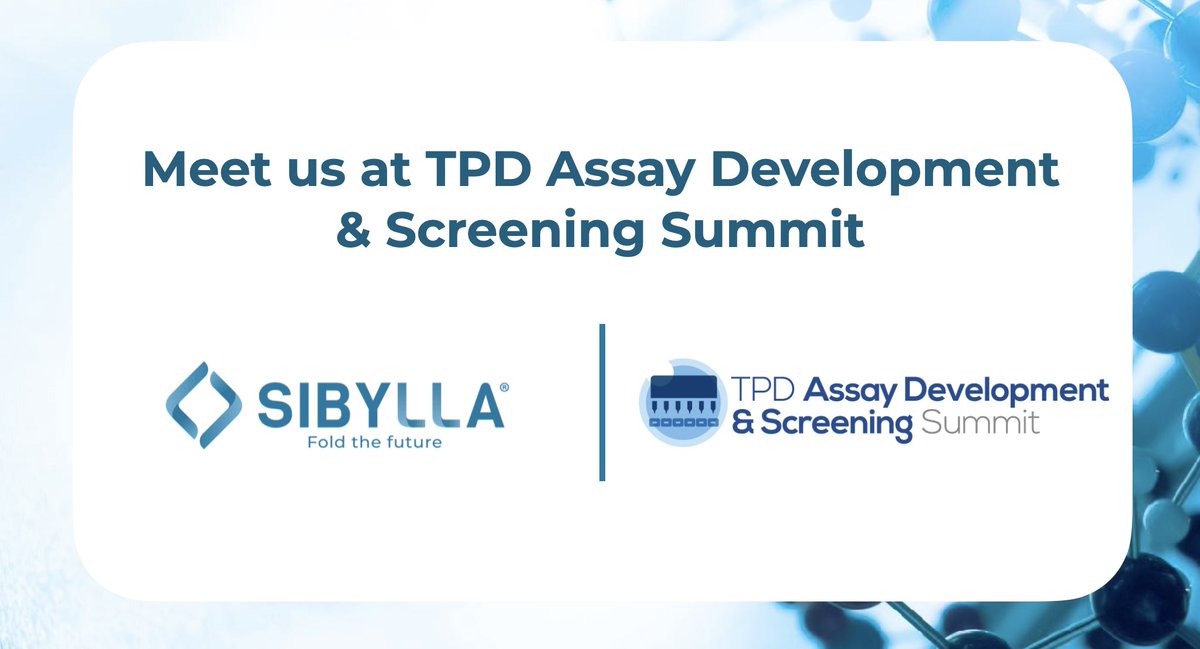 We will be on-site at the Inaugural #TPD Assay Development &amp; Screening Summit in San Diego from
Dec 6 – 8. Meet with us to learn about how we are applying our PPI-FIT platform to perform protein
folding pathway simulations to unveil a new class of folding interfering degraders.