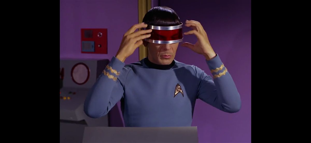 JaneNotTheVirg1's tweet photo. The carrier pod &amp; the visor used by the Kazon to capture Zero bears resemblance to the equipment fitted for Medusan Ambassador Kollos in TOS S3E05: Is There in Truth No Beauty? #StarTrekProdigy https://t.co/WT9C44Kbgr