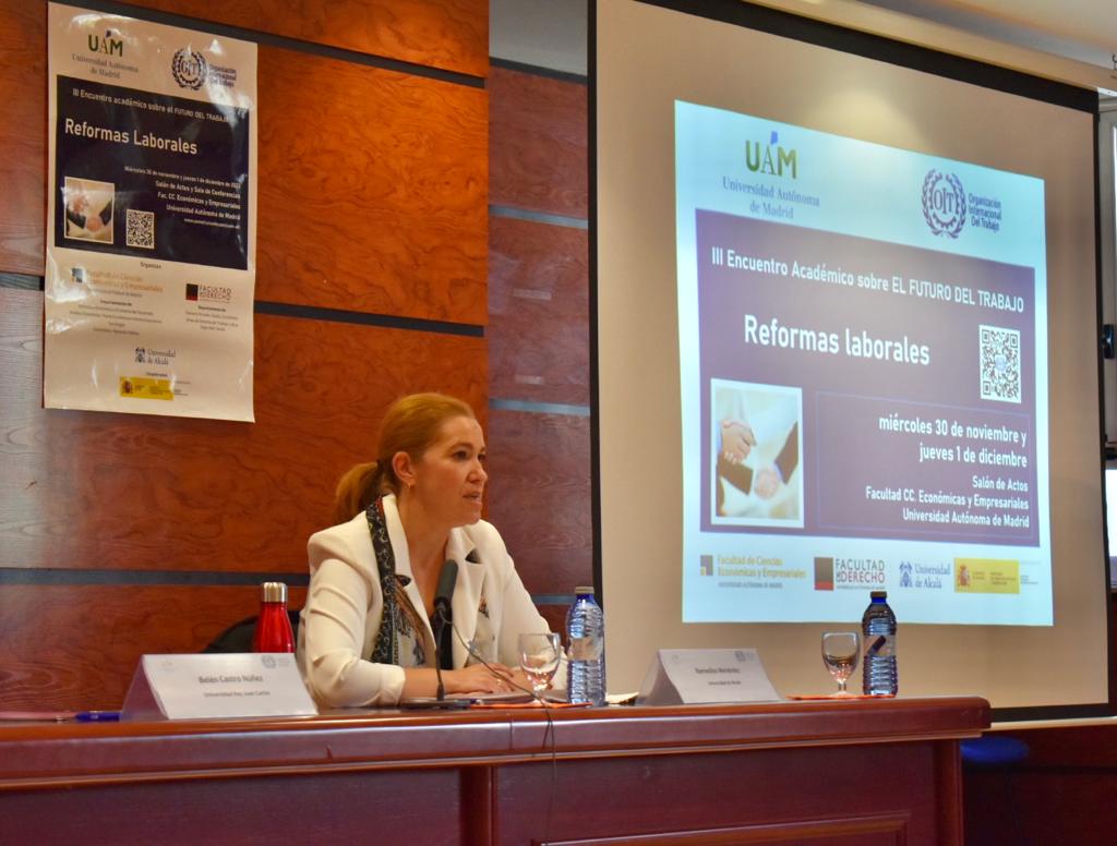 Las peores condiciones laborales que experimentan las mujeres en el mercado laboral más tarde devienen en prestaciones sociales -como pensiones- mas bajas. Afortunadamente, se observan tímidos cambios en este sentido en los últimos años 

Remedios Menéndez de la <a href="/UAHes/">Universidad Alcalá</a> en #UAMOIT