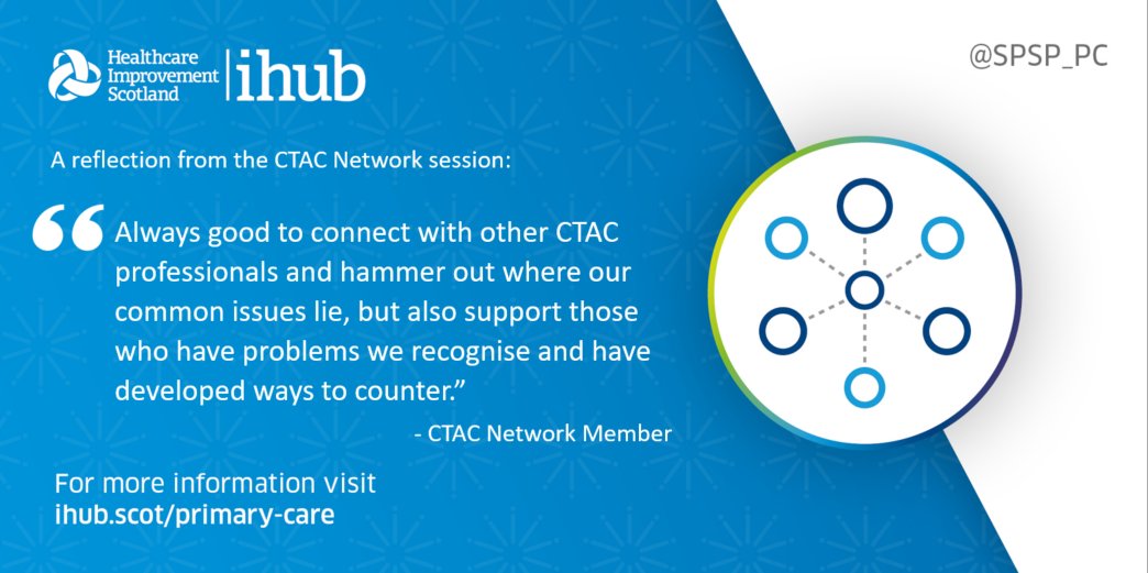 The summary from our sixth CTAC network session is available now❗️

Read about the key themes and learning from the session held on Wednesday, 16 November 2022 below.

➡️ ihub.scot/media/9767/cta…  
 
#PCImprove