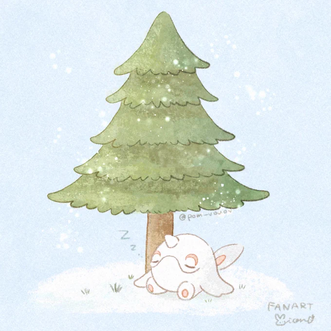 おねんねアルクジラSleepy Cetoddle #ゆるふわポケモン 