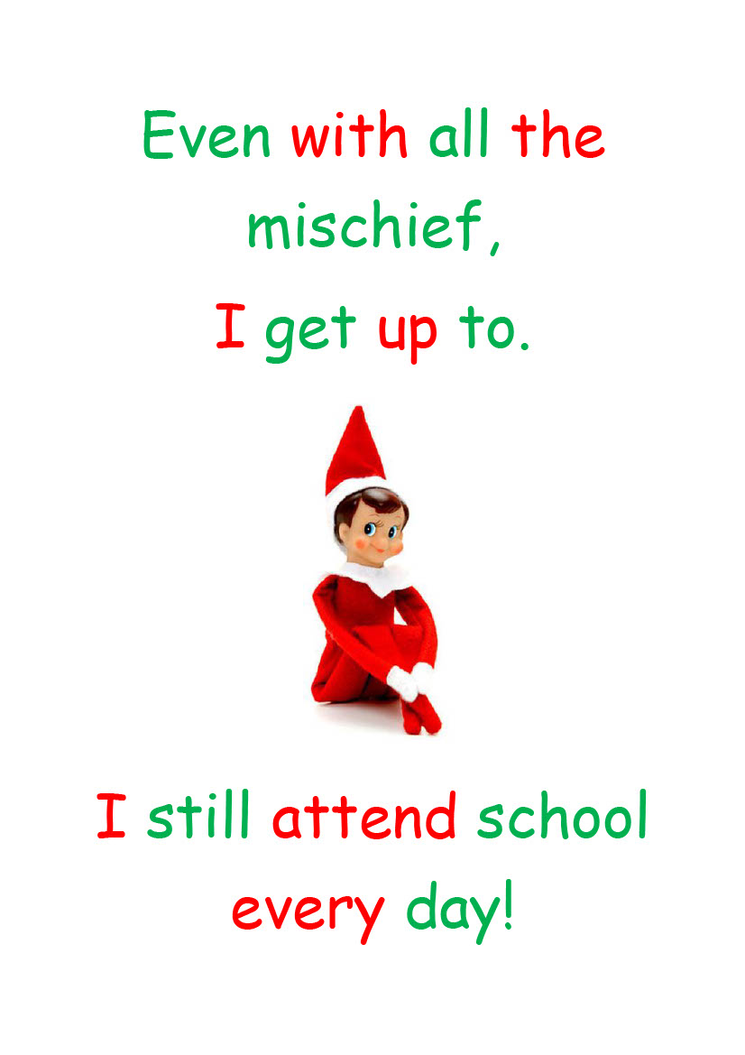 aberattendance's tweet photo. December 1st, which means one thing. The Elf is back and even elves go to school every day. #strivefor95 https://t.co/EU2rrsldyP