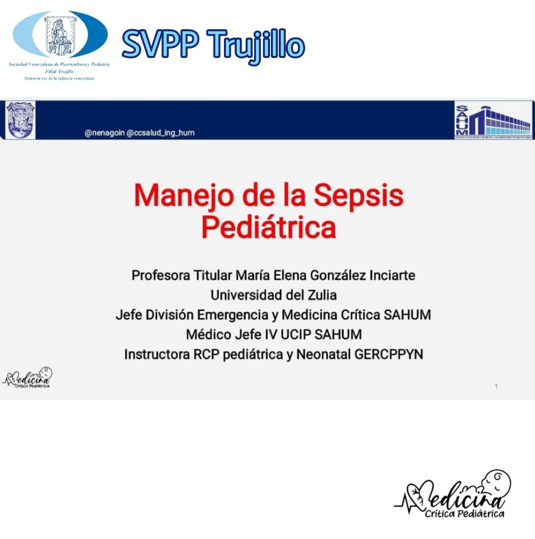 FilialSvpp's tweet photo. Manejo de la Sepsis Pediátrica
Dra. María Elena González Inciarte
@nenagoin
Pediatra Puericultor
Especialista en Medicina Crítica
24/11/2022
206 participantes
#sepsis
#stopsepsis
#pediatria
#sepsispediatrica
#SVPP
#OMS
#EMC
#educacionmedica
#remota
#SVPPFilialTrujillo https://t.co/I5XGvcNzTF