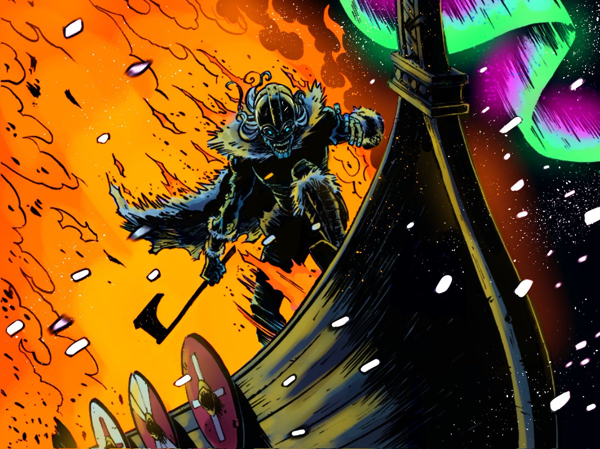 barcswow (@barcswow) on Twitter photo Saw the post by <a href="/lb_comic/">Limit Break Comics - Bump in the Night 🌙</a> about their next anthology and the inks on this piece by <a href="/NickRoche/">Nick Roche</a> and just had to colour it! Then I had to write a four page comic pitch and send it in! I rarely colour other people's stuff but it's always fun! #limitbreakcomics #norsemythology Saw the post by <a href="/lb_comic/">Limit Break Comics - Bump in the Night 🌙</a> about their next anthology and the inks on this piece by <a href="/NickRoche/">Nick Roche</a> and just had to colour it! Then I had to write a four page comic pitch and send it in! I rarely colour other people's stuff but it's always fun! #limitbreakcomics #norsemythology