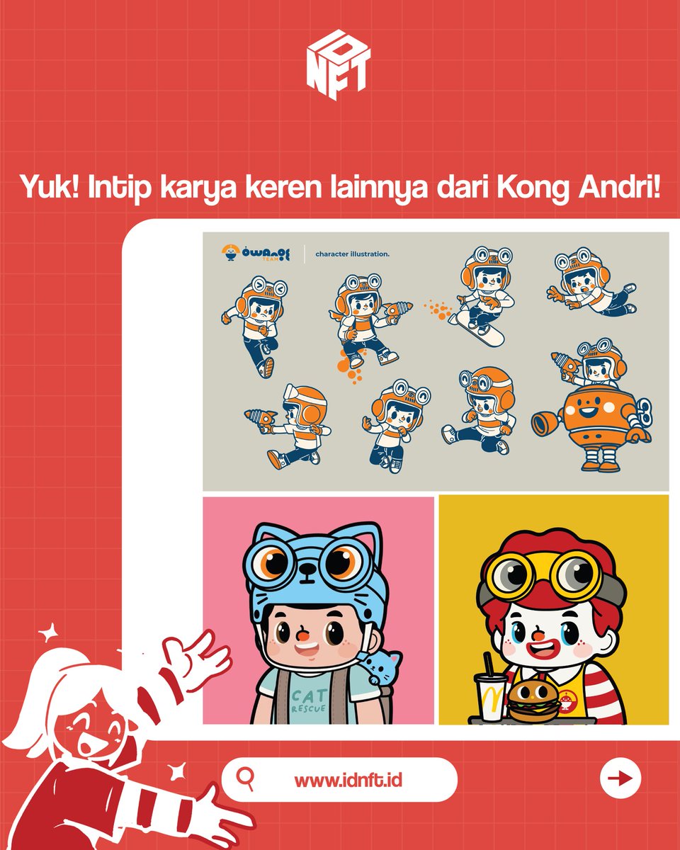idnft_'s tweet photo. Congratulations @kong_andri 👏🏻!

He was chosen as our next artist of the week in the discord!

Yuk intip profil dan karya-karya dari Kong Andri! 🎉🎨

Mau karyamu ditampilin juga di IDNFT? 
Join our discord dan jangan lupa aktifkan!
🔗Link on bio!

#IDNFT #NFT #ArtistofTheWeek https://t.co/78yLRN9WSp