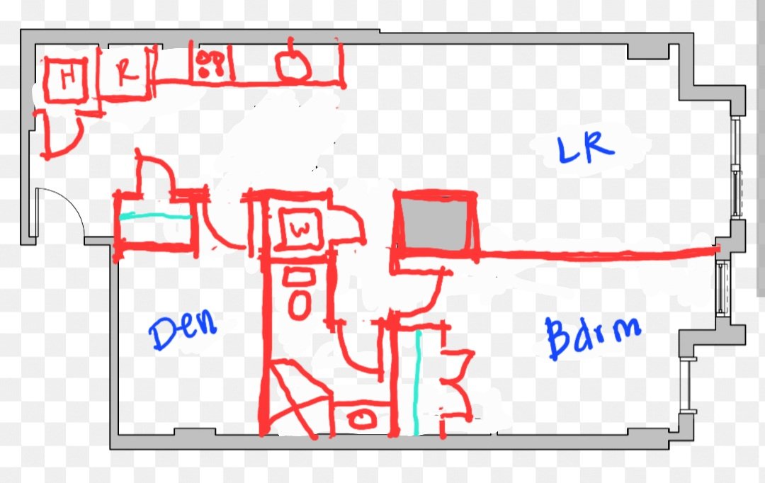 mwmoedinger's tweet photo. Haven't done a floor plan markup in a while, so here's one! 

Here, I'm fixing a few problems with a 1 bedroom apartment. Read on 👇👇 https://t.co/Hf49fcZ2aH
