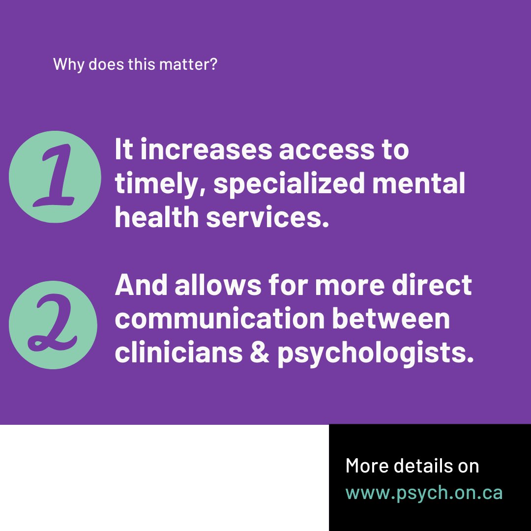 ONPsych's tweet image. Physicians, nurse practitioners &amp;amp; primary care teams can now refer patients directly to psychologists thanks to the support of @eHealthCE. Learn how the integration of the @CognisantMD &amp;amp; @StrataHealth platforms will improve access to specialized services.
psych.on.ca/About-Us/News-…