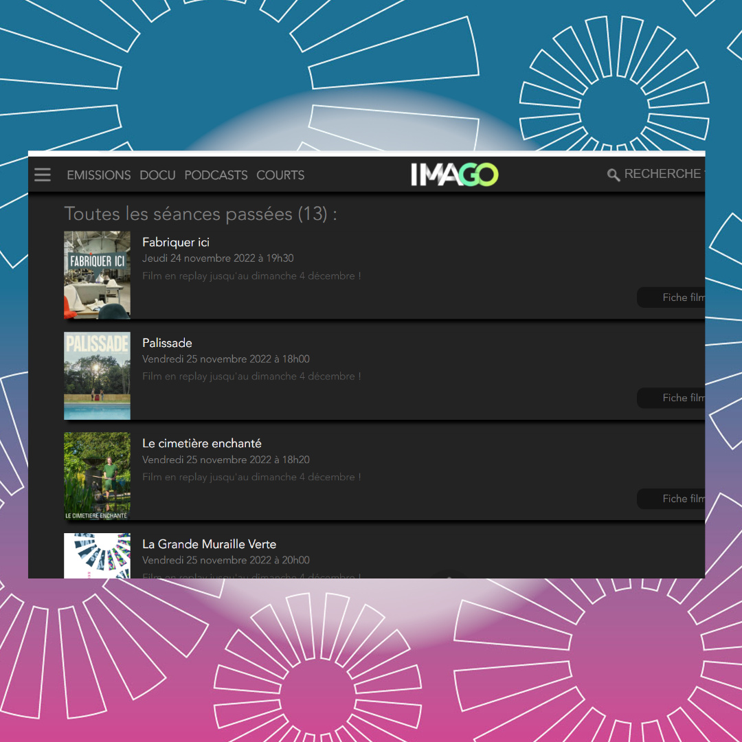 C'était il y a une semaine déjà !

Une grande partie des documentaires et films du festival sont en Replay sur imagotv.fr/festival/festi…

#replay #documentaire #bestof #villedesens #villedejoigny #villedauxerre
@ville_de_sens <a href="/cinedudoc/">Cinémathèque du documentaire</a> @documentairesurgrandecran