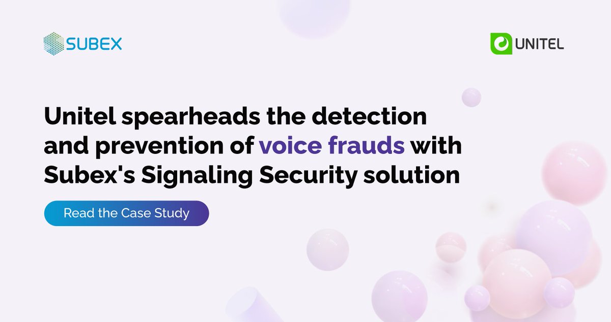 rhravip's tweet image. RT @@Subex: "Implementing Subex's #SignalingSecurity solution has strengthened our #FraudManagement practice &amp;amp; further reinforced our position in the market." - Mendsaikhan Amarjargal, CISO, @UnitelOfficial.

Download the case study! …