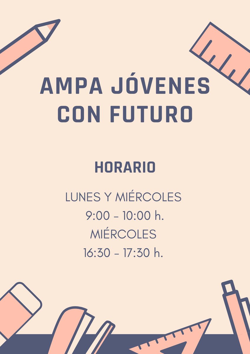Queridas familias, os dejamos información del nuevo horario de oficina del AMPA, este año volvemos a tener abierta nuestra oficina por la tarde para aquellas familias que no puedan ir por la mañana, muchas gracias! <a href="/Bandaran/">C.E.I.P.Bandarán</a>