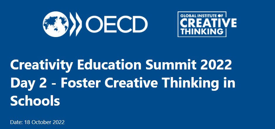 Creativity Education Summit 2022 London 18th October
<a href="/pedagogy4change/">pedagogy4change</a> 
<a href="/eed_net/">Expansive Education Network</a> 
gioct.org/2022-summit