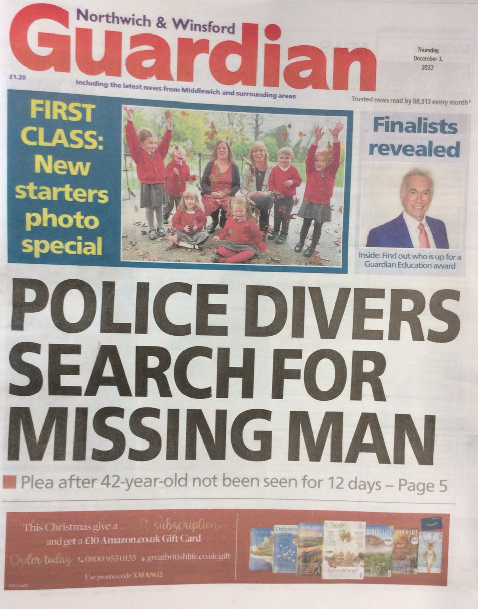 CrowtonPrimary's tweet photo. Our beautiful reception photograph made the front page of the Northwich and Winsford Guardian. ♥️ https://t.co/SlSOf5ie1P