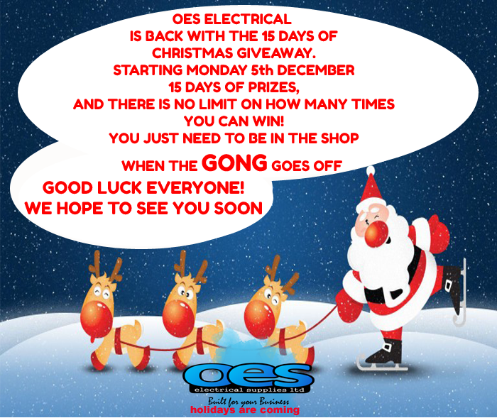 🚨 15 DAYS OF CHRISTMAS RETURNS 🚨
Our famous Christmas giveaway is back for another year. Come in-store for your chance to win!
The OES Team