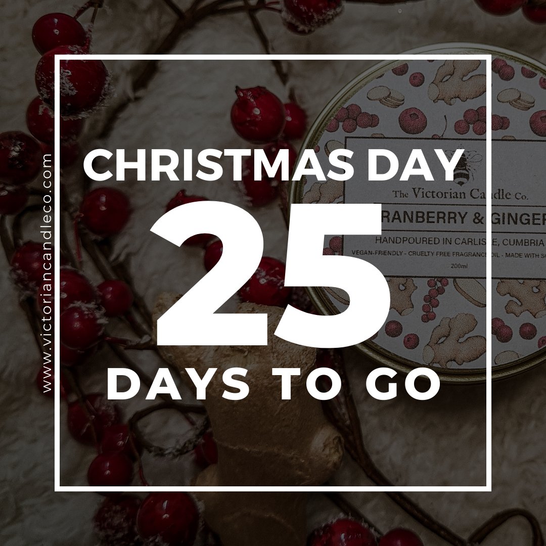 victorian_co's tweet photo. Only 25 days left until Christmas! 🤩

As we enter December we’re super excited for this year's festivities 🌟

Make sure to order your Christmas candles soon - as our online store will close at midnight on 12th December. 🕯️ https://t.co/CKXl6UhUl4