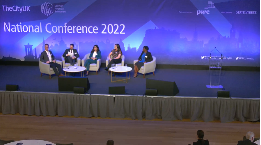 Delighted to welcome our next panel to discuss how training &amp; supporting a diverse workforce is key to the industry’s future: w/ <a href="/fraserawilson/">Fraser Wilson</a> @PwC_Scotland (chair), Sandra Wallace CBE <a href="/DLA_Piper/">DLA Piper</a>, Pav Khela <a href="/Fidelity_UK/">Fidelity UK</a>, Gregg Hutchings <a href="/FSSkillsCom/">The Financial Services Skills Commission</a> &amp; <a href="/NaomiPuriEd/">Naomi Puri</a> <a href="/NatWestGroup/">NatWest Group</a>