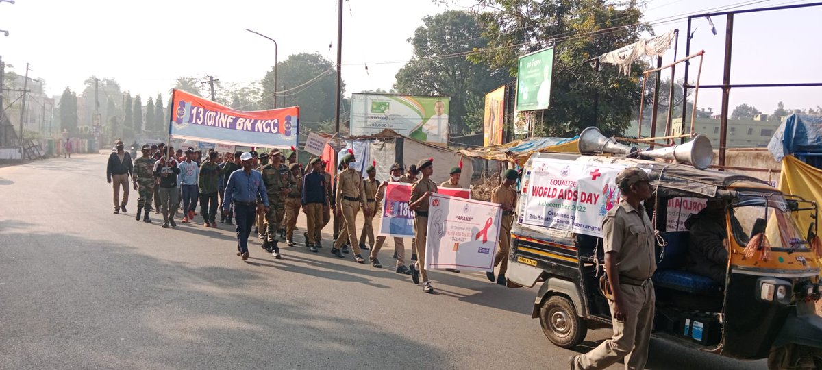 World AIDS day awareness rally organised by various institutions under 13(O) BN NCC NABARANGPUR
Odisha