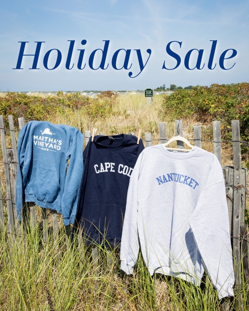 🎉Shop Our Holiday Sale! Get FREE shipping with code: HOLIDAYS 🛒 Check out our huge selection of Cape Cod, Martha's Vineyard &amp; Nantucket sweatshirts, t-shirts, hats, tote bags, kid's clothing &amp; much much more! Tons of colors with extended sizes &amp; all … instagr.am/p/Cln-dZZNpGQ/