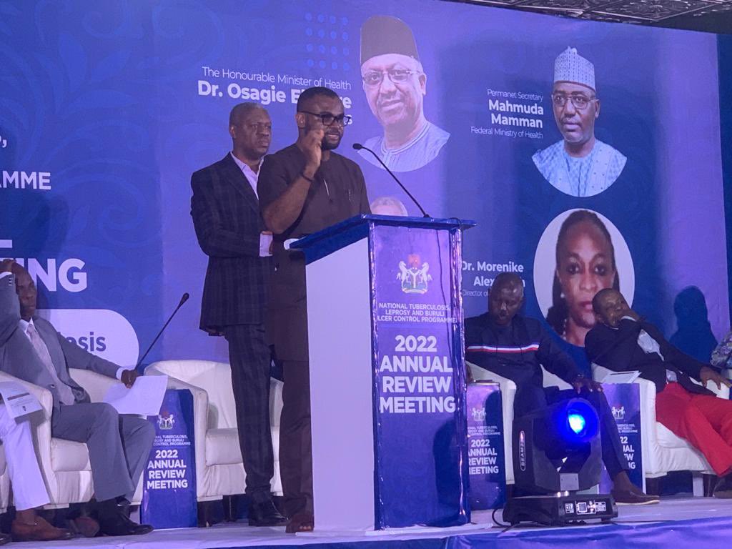 I spoke at the Annual TB Review Meeting where I appreciated the TB managers in 36 states &amp; FCT for the remarkable results in case notification &amp; treatment. We all agreed that #leadership is essential to improve or health indices. I also called for increased  #domestic financing.