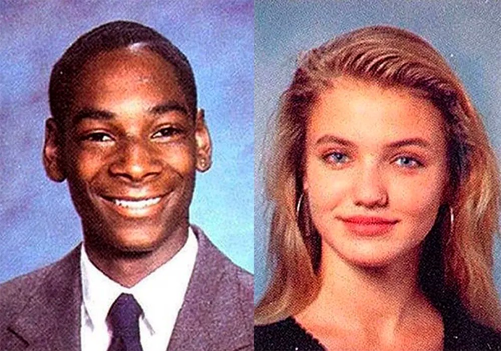 Cameron Diaz and Snoop Dogg actually went to the same high school, Long Beach Polytechnic. Diaz claims that Snoop was her weed dealer. https://t.co/xFVrfRPXgc