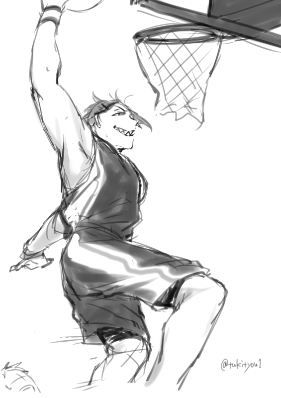 🏀2 フロ監rkgk

シュート決まる毎に🦐に報告にくる🦈とリプ頂いて描くしかなかった……試合相手をギャップでざわつかせてほしい

#twstプラス 