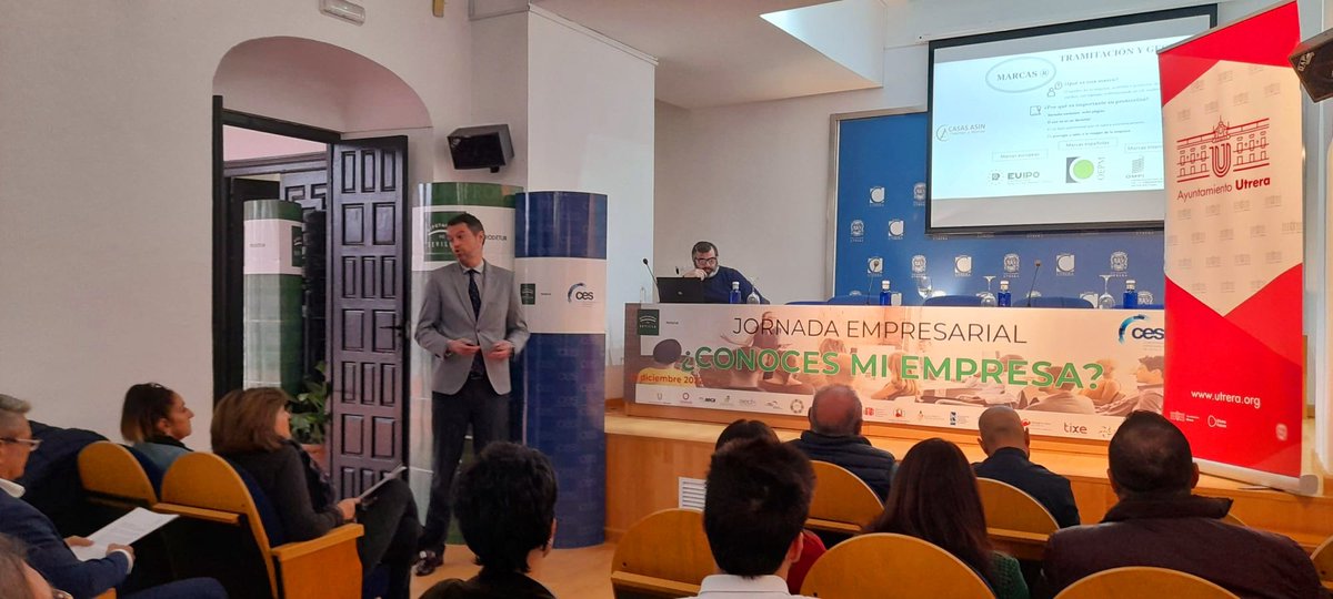 Asistimos en la mañana de hoy a la Jornada Empresarial ¿Conoces mi Empresa? organizada por la <a href="/CES_Sevilla/">Empresas de Sevilla</a> y @CENSURoficial en la localidad de #Utrera. Donde realizamos una breve PPT de nuestra firma @Casas_Asin Abogados y en qué podemos ayudar a los que asistieron al evento