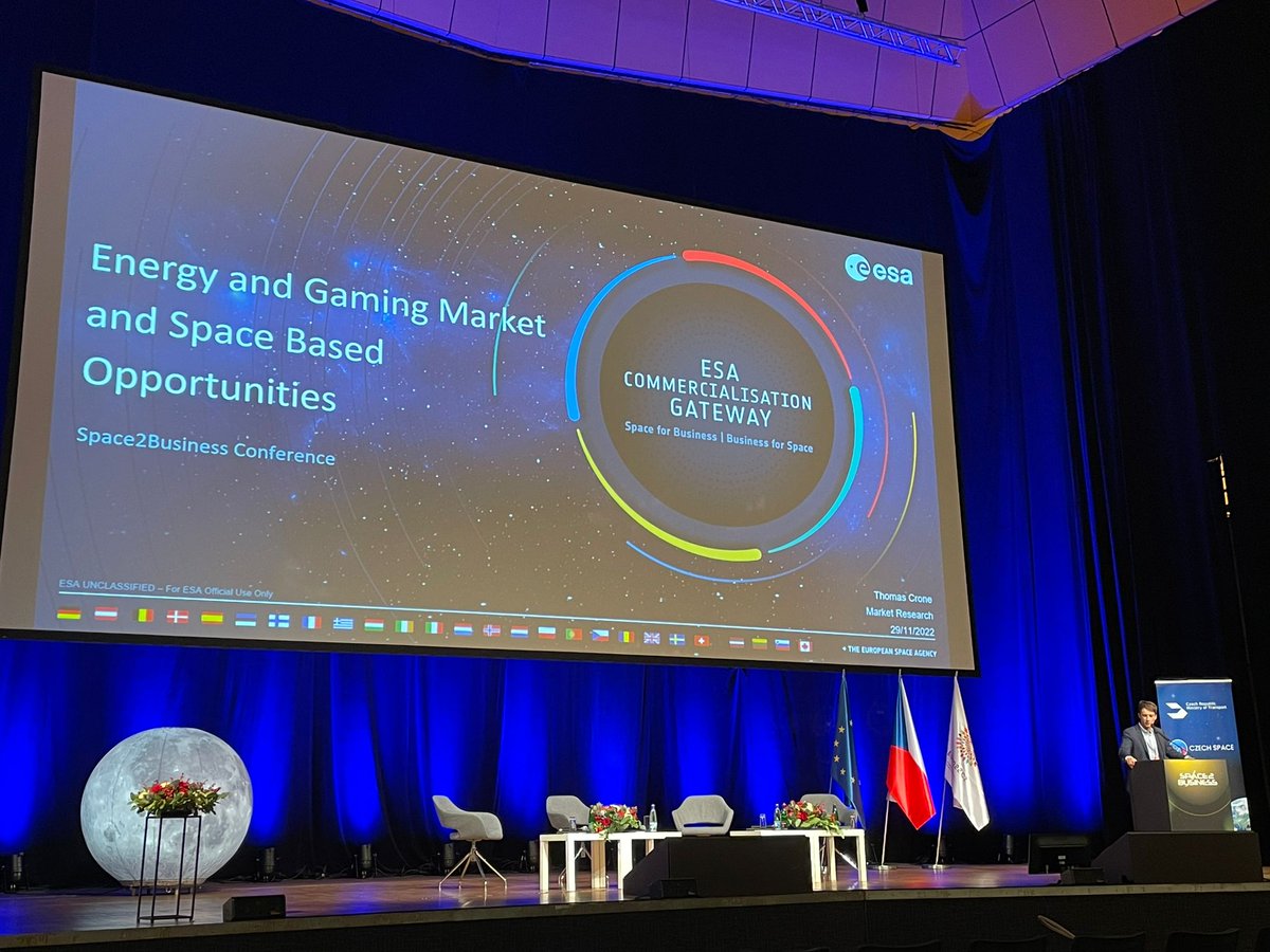 ESA_CommGateway's tweet photo. During the Space2Business event at #CzechSpaceWeek on 28-29 November 2022 in #Prague, @ESA's representatives presented the latest news and activities of the Commercialisation Department such as the new #ScaleUp programme.
@ESABICcz https://t.co/9p9TWMj0Uw