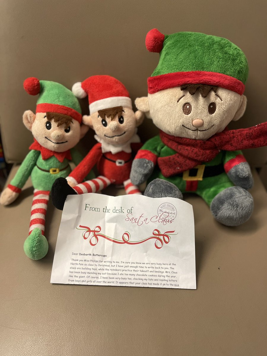 MissPhill88's tweet photo. The magic elves have arrived in #Dosbarthbuttercups . Elfie is the oldest and the other two elves had  no name, so we worked together and shared our ideas, voted and created a tally chart! Please welcome Snowflake and Sparkle ✨ https://t.co/iTL3qiyWLd