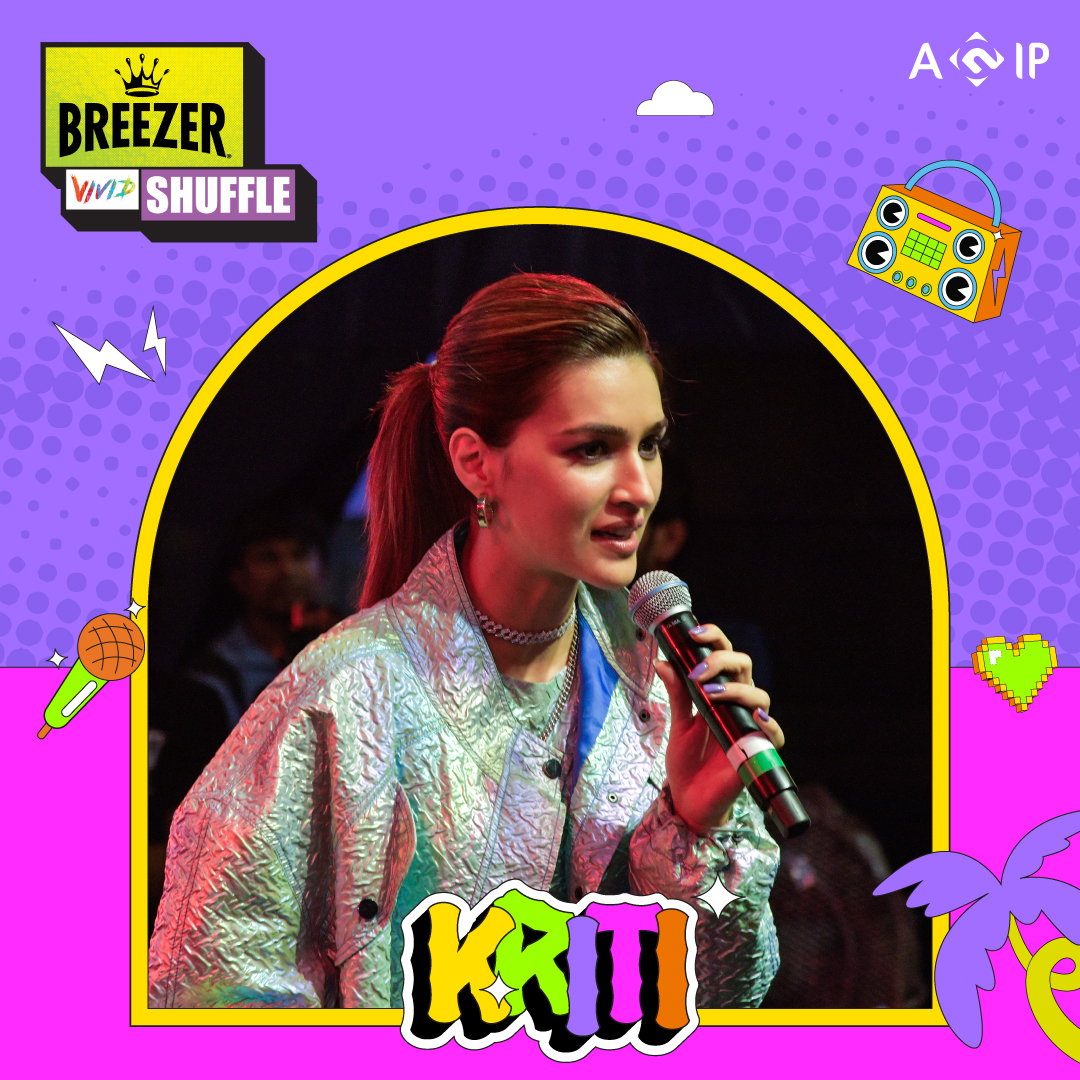 bvshuffle's tweet photo. A big thanks to our Brand Ambassadors - @kritisanon  &amp; @thedeverakonda  for all their support on season 6 of BREEZER Vivid Shuffle!

#BREEZERVividShuffle #BeatsOfTheStreets https://t.co/6e39EKgRXT