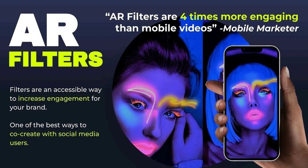 "AR Filters are 4 times more engaging than mobile videos!"

How is your Brand or Company using #AR  Filters ?

#engagement #immersive #geniusxr
