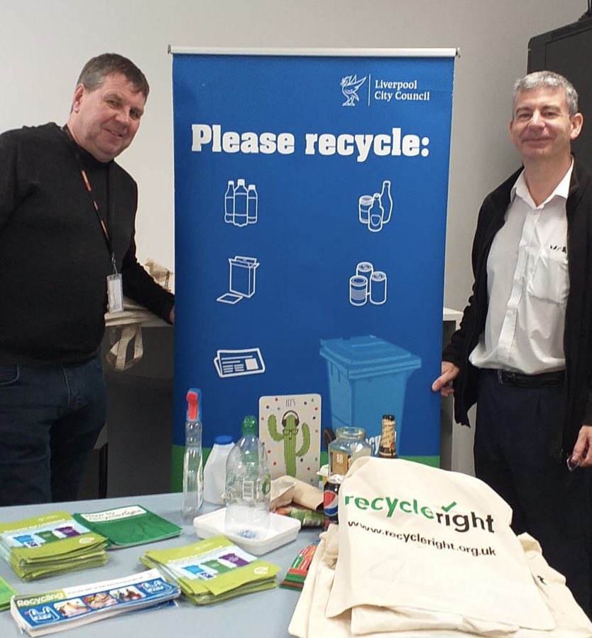 LRecycles's tweet photo. We enjoyed supporting the @LivHospitals #Wellbeing Day yesterday! Thank you for inviting us. Staff are residents too! #liverpoolrecycles #bluebin https://t.co/O0HFAqgS2Y