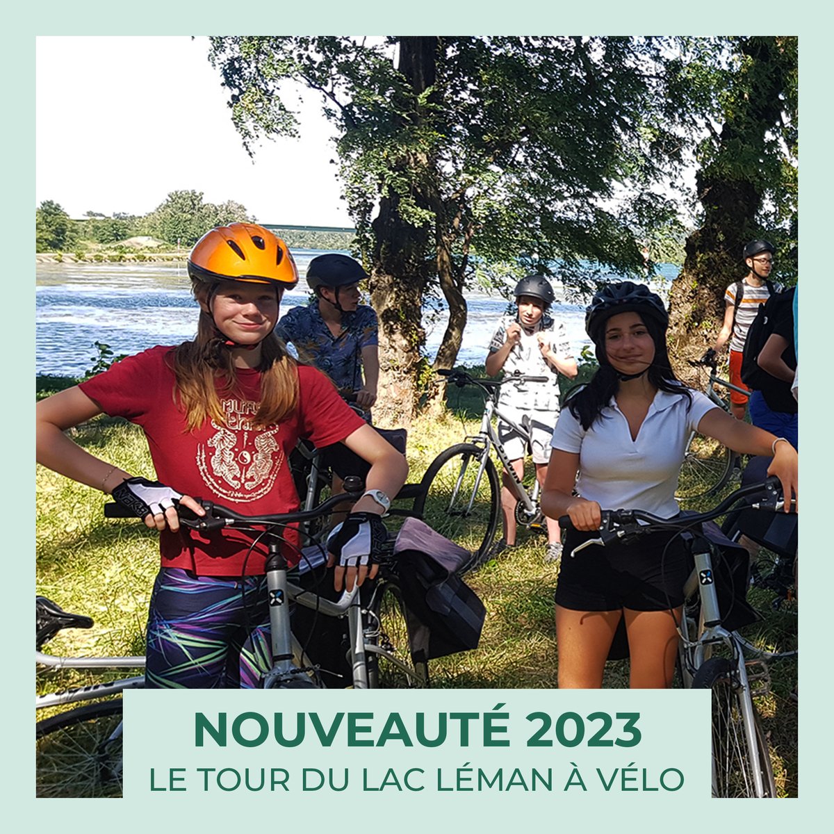 vitacolo's tweet photo. Aujourd'hui on vous en dit un peu plus sur la colo : ITINERANCE A VELO, autour du lac Léman ! (13-17 ans) 🚲🏞️🏕️
Entre lac et montagne, visite les abords du lac Léman en vélo pendant 14 jours !
Plus d’informations et réservations 👉 https://t.co/OpT9SOnb72 https://t.co/40zHB57cCU