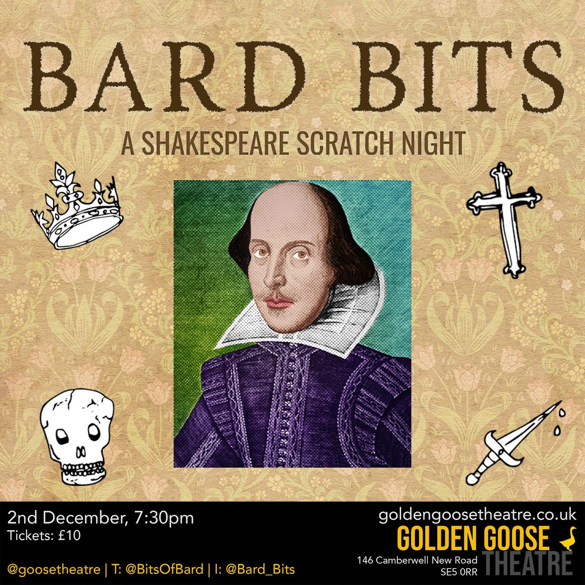 FloraOgilvy's tweet image. And tomorrow I am playing Luciana in a scene from The Comedy of Errors at the brilliant @BitsofBard 🎭  Please come along to see me in action! 🎟️ You can use code “Bard7discount” for £7 tickets 😘  Would absolutely love to grab a drink with anyone who’s around afterwards 🍾 💕