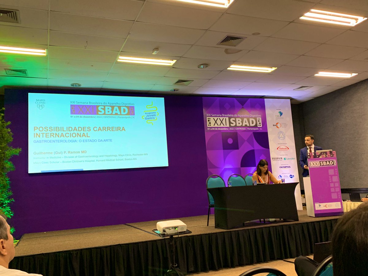 BrunoSilva_MD's tweet photo. Inspiring talk by @GuiRamosMD on international career opportunities for young Brazilian doctors. #SBAD @GastroFBG https://t.co/ZsdKr384o4