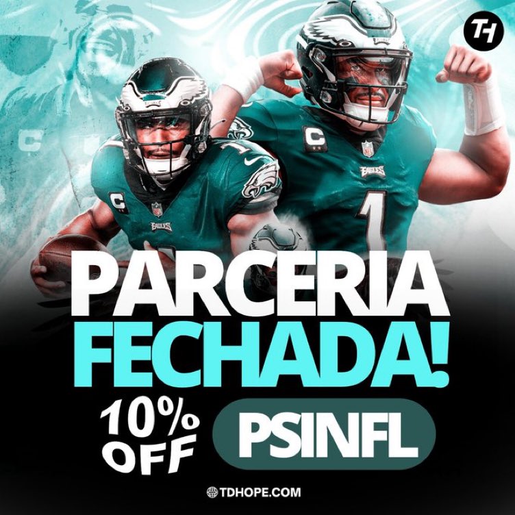 PsicologoFA's tweet photo. BOM DIA A TODOS!! TEM NOVIDADE NA ÁREA 🦅

A @tdhopebr é a mais nova parceira do perfil. Uma loja 100% voltada ao público de NFL com muita qualidade e variedade

Quer saber o melhor? Usando o código PSINFL você ganha 10% OFF + FRETE GRÁTIS https://t.co/8298RhDxre