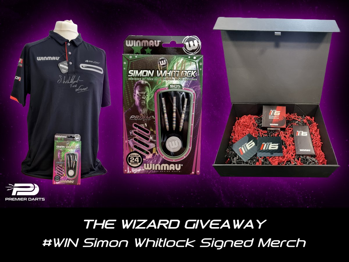 premier_darts's tweet image. #WIN The Ultimate Wizard Giveaway This Christmas!

Set Includes:
 Simon Whitlock Signed Blade 6 Shirt
 Simon Whitlock Signed Darts
+ Blade 6 Hamper Including Dart Dock, 2 Coasters &amp;amp; Chocolate.

Follow Us &amp;amp; Retweet with #PremierDarts

@SWhitlock180 @Winmau #WIn #Darts #COMPETITION