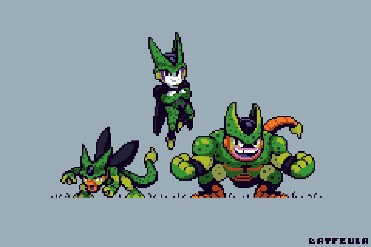 Pocket Cell from Dragonball Z
Choose your favourite form!