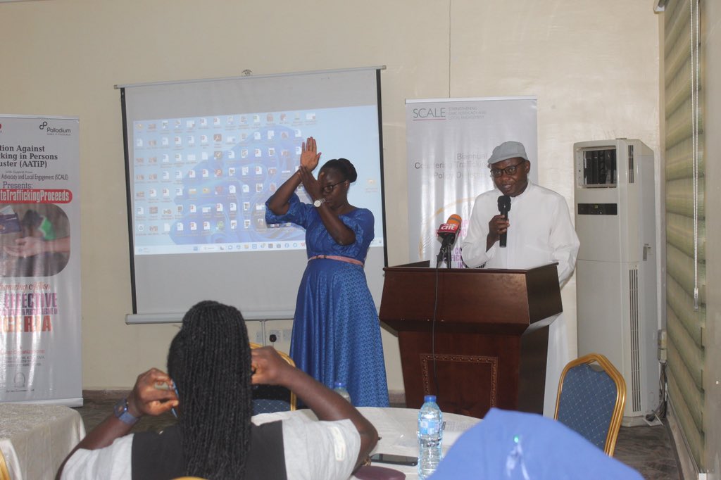 AbujaJdpc's tweet photo. Reps. from the Private Sector and also on Wednesday 30/11/2022, reps. from different groups of People With Disability (PWD) also engaged with the cluster on best strategies of countering trafficking in persons
#FundNAPTIP
#SayNoToHumanTrafficking
#ConfiscateTraffickingProceeds https://t.co/j7iXenjXoJ