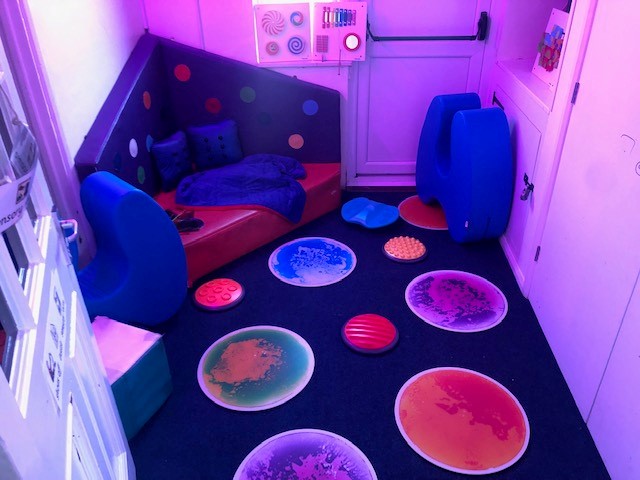 ECPtweeting's tweet photo. The Meridian Water Community Chest funded us to support 6 schools across our network to improve their sensory rooms and we're delighted to see these taking shape! #MWCommunityChest @MeridianWater https://t.co/Rs7u8kU7Kd