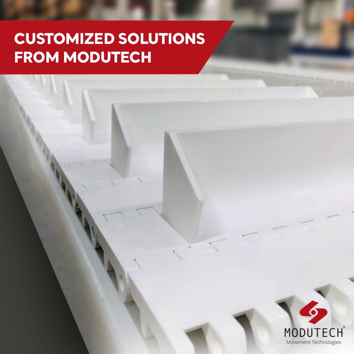 In the world of Modutech, there are customized solutions and special services for you. Modutech offers a variety of flight types based on each application.

#modutech #modularbelting #belt #foodbelts #foodindustry #modularbelts #movementtechnologies #foodapplications #innovation