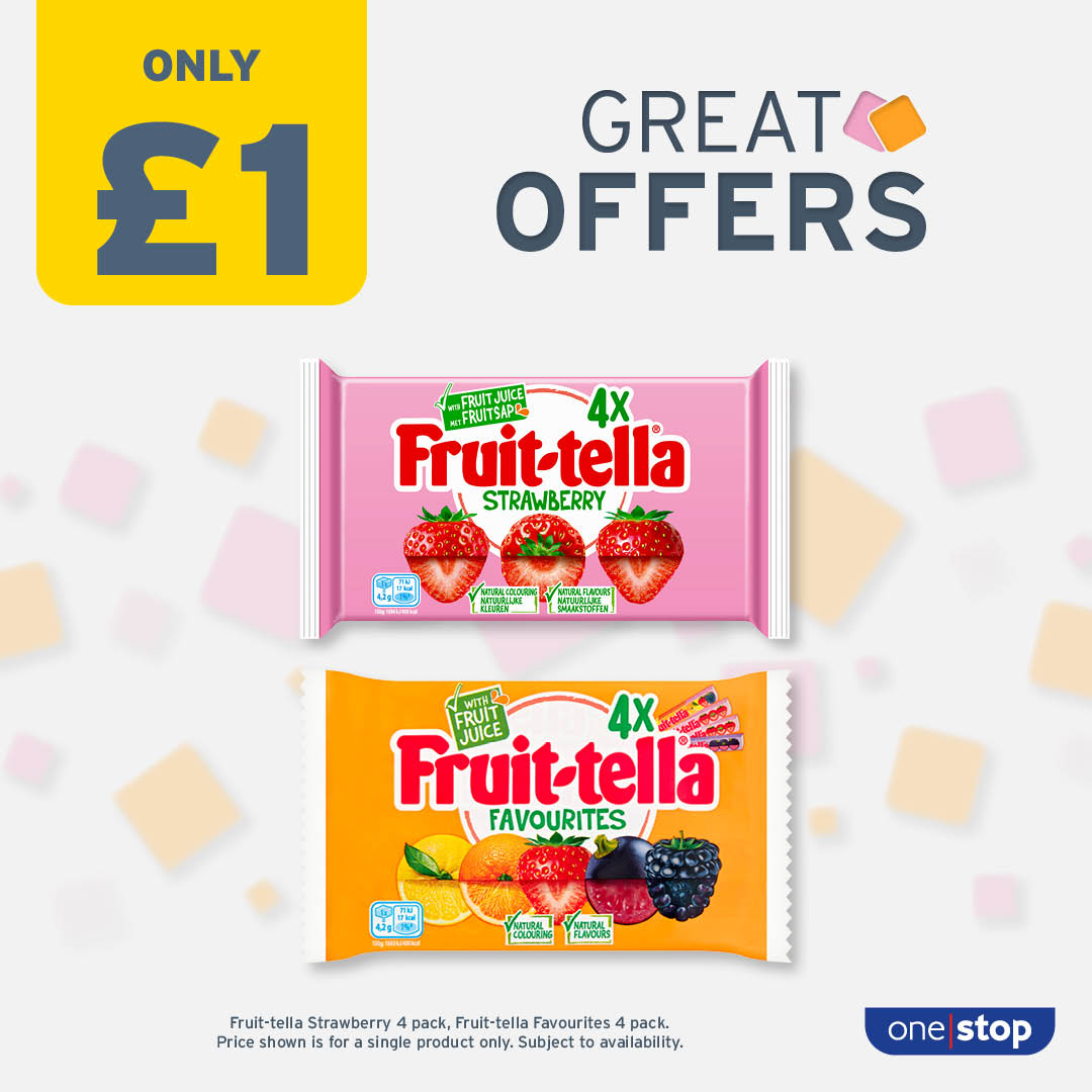 onestopstores's tweet photo. Flavours from nature! Which multipack will you pick? It's strawberry for us 🍓😋
Find your local store 👉 https://t.co/ebIIj2d14n
Subject to availability. Participating stores only. #Fruittella #Strawberry #Rainbow #Favourites #OneStop https://t.co/ViR88XL7lJ