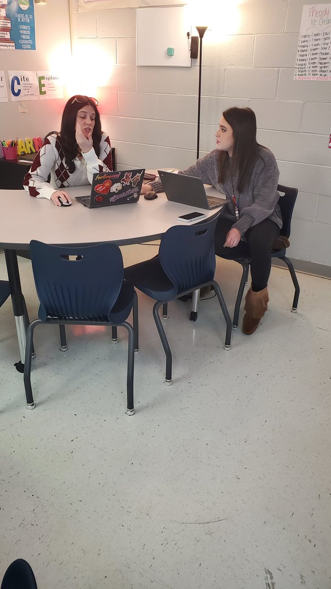 5th grade WES teachers analyzing common assessment data <a href="/HCS_ISD/">HCS Instruction</a> #HCSBetterTogether